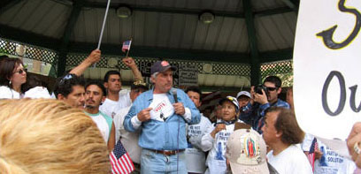 Senator Shapleigh shows his superhero moves at Cohen Stadium