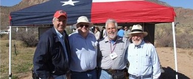 Out in the El Paso wilderness with friends.