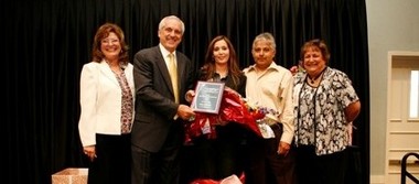Juana Padilla is awarded the 2008 Administrative Professional of the Year