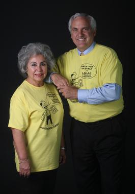 With Queta Fierro for LULAC's "Papeleros with a Purpose" campaign.