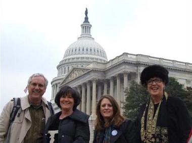 The Senator and friends at Barack Obama's inauguration.
