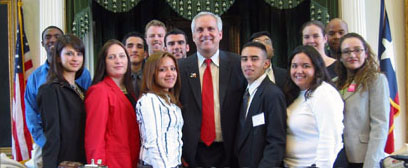 Senator Shapleigh with El Paso's future leadership at the Capitol
