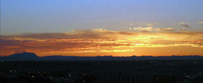 Another beautiful sunrise over the Huecos